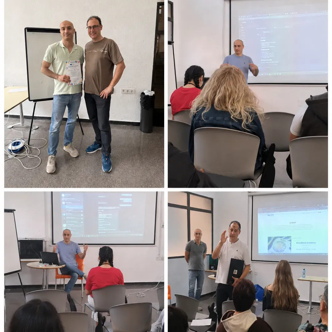 Active Yourope trainer delivering the Erasmus+ teaching mission at Kayros Digital Innovation in Alicante