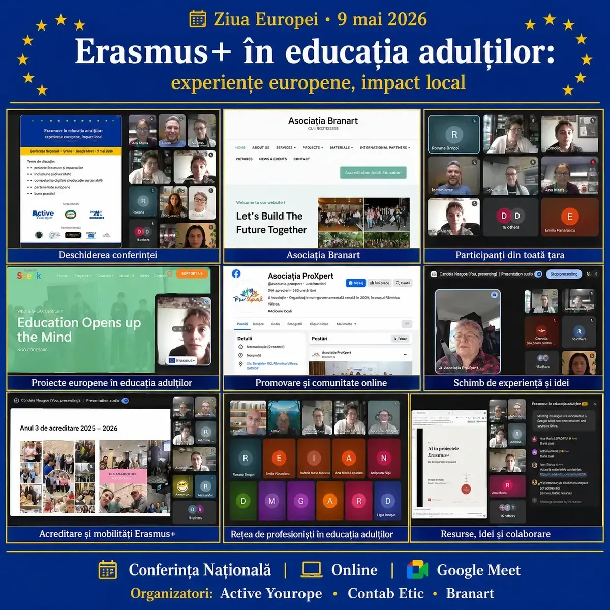 Eveniment online de Ziua Europei despre proiecte europene