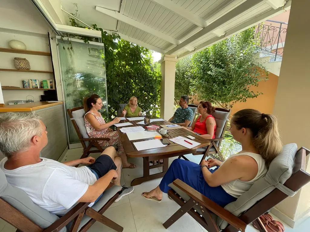 Association members during a work session as part of the job-shadowing