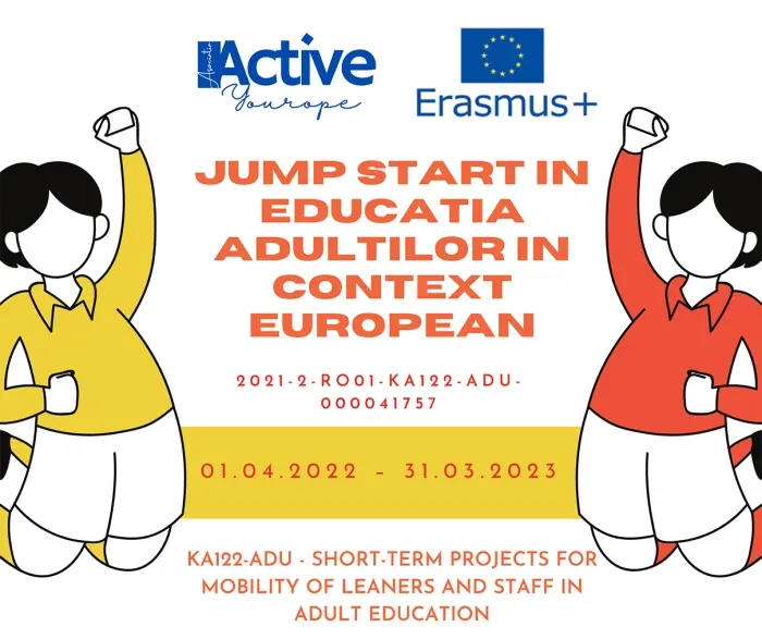 Presentation graphic of the Jump Start in Adult Education in a European Context project